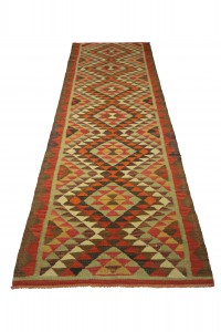 Flat Weave Turkish Kilim Rug Runner 3x9 Feet  90,281 - Turkish Rug Runner  $i