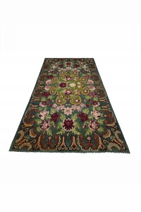 Flower Pattern Kilim 6x12 192,355 - Turkish Kilim Rug  $i