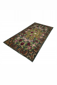 Flower Pattern Kilim 6x12 192,355 - Turkish Kilim Rug  $i