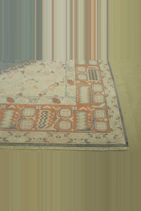 Flower Pattern Oushak Rug 7x9 198,270 - Oushak Rug  $i