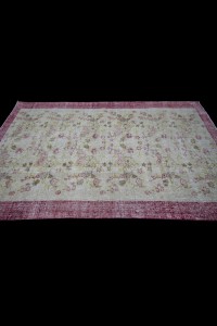 Flower Pattern Turkish Rug 4x6 Feet 116,194 - Oushak Rug  $i