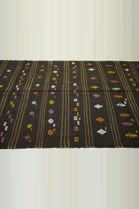 Gaot Hair Woven Kilim Rug 5x9 154,286 - Goat Hair Rug  $i