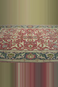 Geometric Anique Oushak Carpet Rug 8x13 250,407 - Oushak Rug  $i