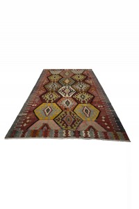 Geometric Turkish Kilim Rug 5x8 Feet 165,250 - Turkish Kilim Rug  $i