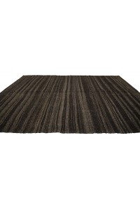 Gray And Brown Kilim Rug 6x11 Feet  177,332 - Goat Hair Rug  $i