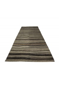 Gray And Brown Turkish Kilim Rug 5x10 Feet  157,307 - Goat Hair Rug  $i