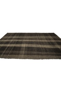 Gray And Brown turkish Kilim rug 6x12 Feet  192,380 - Goat Hair Rug  $i