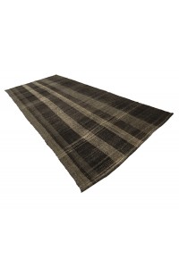 Gray And Brown turkish Kilim rug 6x12 Feet  192,380 - Goat Hair Rug  $i