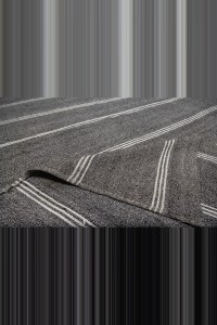 Gray And White Striped Kilim Rug 9x11 Feet 284,320 - Grey Turkish Rug  $i