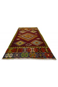 Green Red Turkish Antique Kilim Rug 6x9 Feet  166,286 - Turkish Kilim Rug  $i