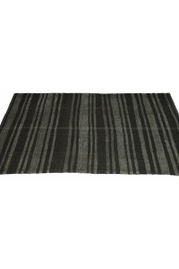 Grey Striped Vintage Goat Hair Rug 5x10 Feet 142,292 - Goat Hair Rug  $i