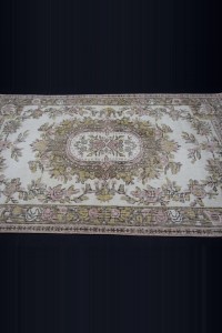 Handwowen Turkish Area Rug 4x7 Feet 120,207 - Oushak Rug  $i