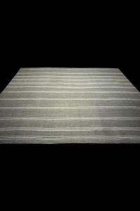 Housewarming Flatweave Grey Rug 8x11 Feet 239,342 - Grey Turkish Rug  $i