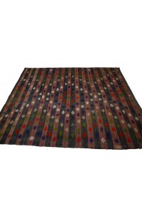 Khaki Red Kilim Rug 6x8 Feet 175,236 - Turkish Kilim Rug  $i