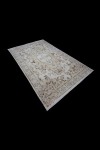 Large Beige Brown Oushak Rug 5x9 Feet 166,258 - Oushak Rug  $i