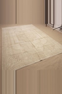 Large Beige Brown Oushak Rug 7x10 Feet 206,298 - Oushak Rug  $i