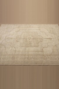 Large Beige Brown Oushak Rug 7x10 Feet 206,298 - Oushak Rug  $i