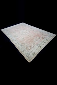 Large Salmon Pink Oushak Rug 7x10 Feet 204,300 - Oushak Rug  $i