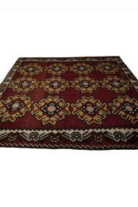 Large Turkish Red Kilim Rug 8x10 Feet  238,301 - Turkish Kilim Rug  $i