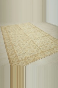 Light Brown Oushak Rug 6x10 Feet 186,290 - Oushak Rug  $i