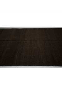 Lond Dark Brown Turkish Kilim Rug 6x14 176,414 - Goat Hair Rug  $i