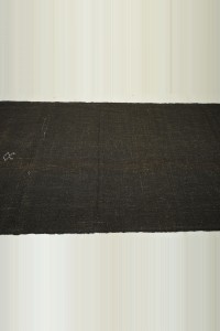 Long Natural Brown Goat Hair Kilim Rug 4x14 124,418 - Goat Hair Rug  $i