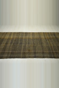 Long Natural Goat Hair Kilim Rug 4x14 118,434 - Goat Hair Rug  $i