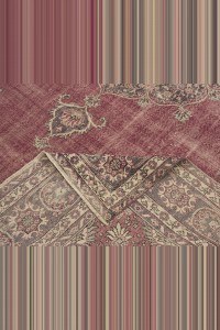 Medallion Pattern Red and Blue Oushak Rug 8x12 Feet 245,366 - Oushak Rug  $i