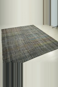 Modern Pattern Goat Hair Kilim Rug 7x8 210,250 - Goat Hair Rug  $i