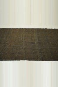 Natural Brown Goat Hair Kilim Rug 4x9 120,282 - Goat Hair Rug  $i