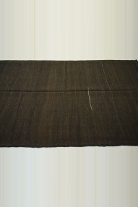 Natural Brown Goat Hair Kilim Rug 5x8 150,262 - Goat Hair Rug  $i