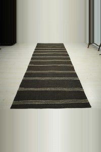 Natural Goat Hair Kilim Rug 4x11 130,330 - Goat Hair Rug  $i