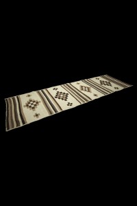 Natural Kilim Rug Runner 4x12 Feet 118,373 - Turkish Rug Runner  $i