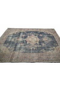 Navy Blue Beige Oushak Carpet Rug 7x10 Feet  206,293 - Oushak Rug  $i