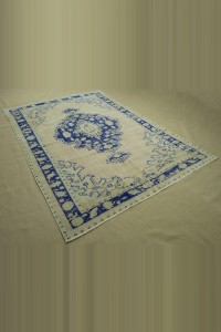 Navy Blue Old Oushak Rug,6x9 188,270 - Oushak Rug  $i