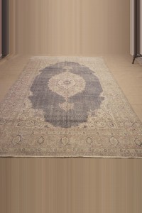 Navy Blue Oushak Rug,6.5x10 200,302 - Oushak Rug  $i