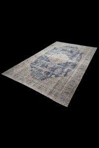 Navy Blue Turkish Rug 7x10 Feet 195,289 - Oushak Rug  $i