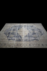 Navy Blue Turkish Rug 7x10 Feet 195,289 - Oushak Rug  $i