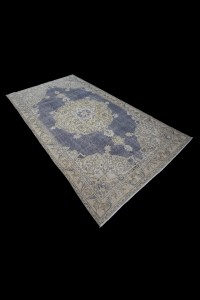 Navy Turkish Area Rug 5x9 Feet 165,280 - Oushak Rug  $i