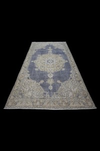 Navy Turkish Area Rug 5x9 Feet 165,280 - Oushak Rug  $i