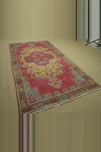 Old Carpet Rug 5x9 137,265 - Oushak Rug  $i