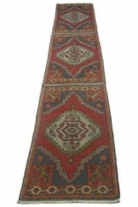 Old Turkish Rug Runner 2x10 Feet 54,290 - Turkish Rug Runner  $i