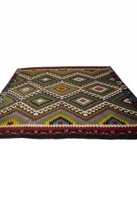 Oushak Flat Weave Kilim Rug 6x10 Feet 188,309 - Turkish Kilim Rug  $i