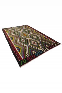 Oushak Flat Weave Kilim Rug 6x10 Feet 188,309 - Turkish Kilim Rug  $i