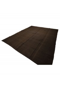 Oversize Brown Turkish Kilim Rug 10x12 Feet  324,366 - Goat Hair Rug  $i