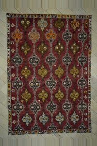 Oversized Antique Sarkisla Kilim Rug 10x14 290,413