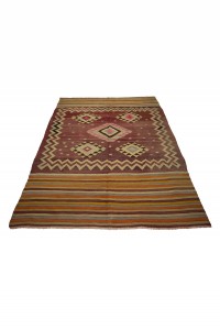 Pastel Rug Turkish Kilim Rug 5x7 Feet  153,208 - Turkish Kilim Rug  $i