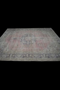 Pink Blue Oushak Rug 7x11 Feet 215,327 - Oushak Rug  $i