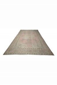 Pink Flower Pattern Oushak Rug 7x11 Feet 213,328 - Oushak Rug  $i