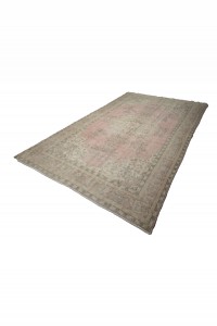 Pink Flower Pattern Oushak Rug 7x11 Feet 213,328 - Oushak Rug  $i